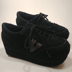 Volatile Vintage Expulsion ULTRA RARE BLACK Y2K Platform Shoes Size 8